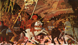 Paolo Ucello: Die Schlacht von San Romano, um 1456, Florenz, Uffizien