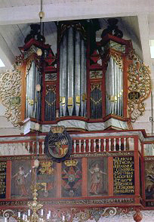 Buttforde, St. Marien, Orgel von Joachim Richborn 1681