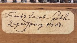 hs. Signatur auf dem Stimmstock