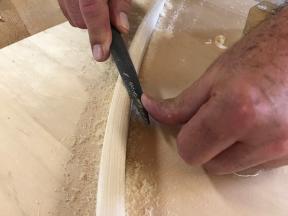 Abschließende Bearbeitung mit handgehauener Feile