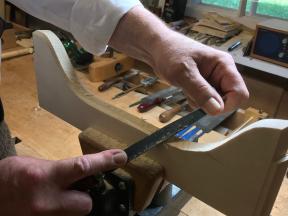 Unterboden-Bretter vor dem Fügen