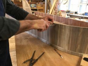 Absägen des Überstandes mit der Stichsäge