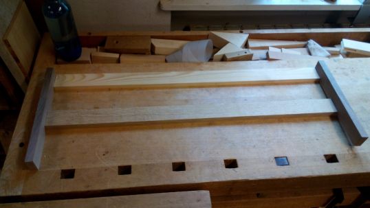 Grundgerüst des Klaviaturrahmens