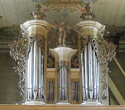 Orgel in Stara Wieś, Kościół Podwyźszenia Krzyźa Świętego