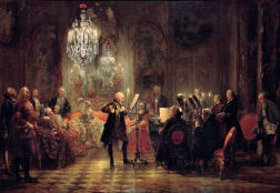 Adolf Menzel, 1849, Das Flötenkonzert Friedrichs II., Berlin Nationalgalerie