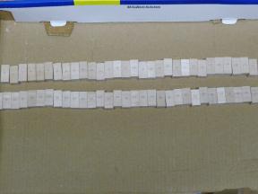 Alle Hammerköpfe mit ersten Anrissen