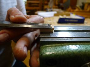 Beschnitzen der unteren Seite