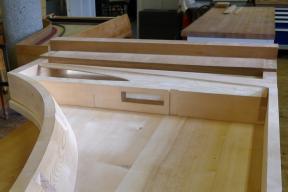 Rückansicht auf den Damm