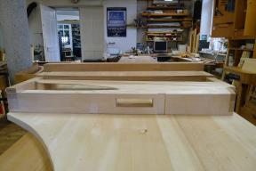 Rückansicht auf den Damm