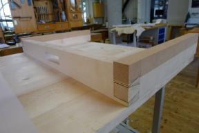 Klaviaturraum aus Damm  und Klaviaturraumwange