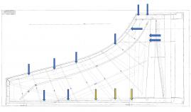 Spuren von Rippen aus Bauphase 1