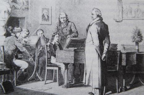 Mendelssohn playing for Goethe 1821