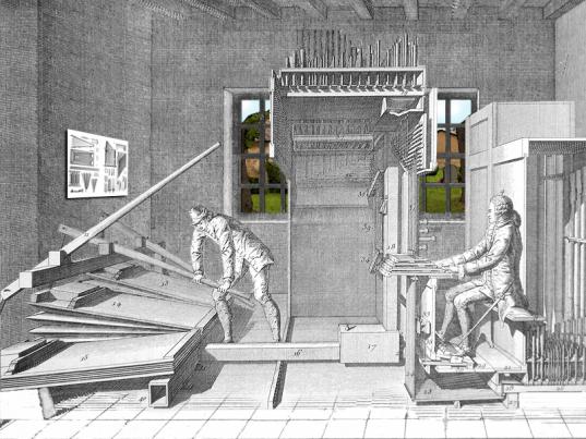 Abbildung aus der Multimedia-DVD "Mechanik der Poesie II – Die Orgel im 17. und 18. Jahrhundert"