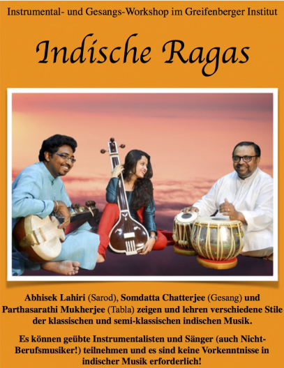 Flyer indische Musik - Workshop