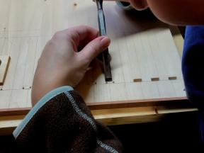 Ausarbeiten der Abstiche