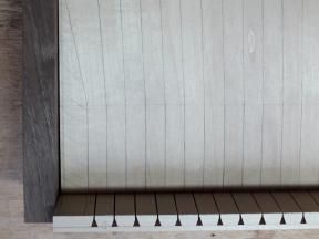 Klaviaturplatte mit aufgezeichneter Teilung