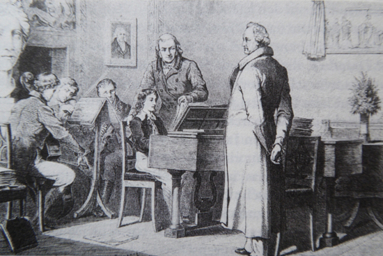 Mendelssohn bei Goethe 1821