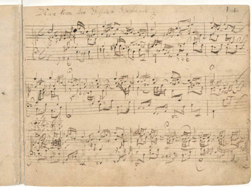 BWV 599 Nun komm der Heiden Heiland, Handschrift
