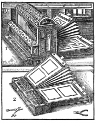 Deux petites orgues avec jeux de Regal (Michael Praetorius, Syntagma Musicum II 1619)